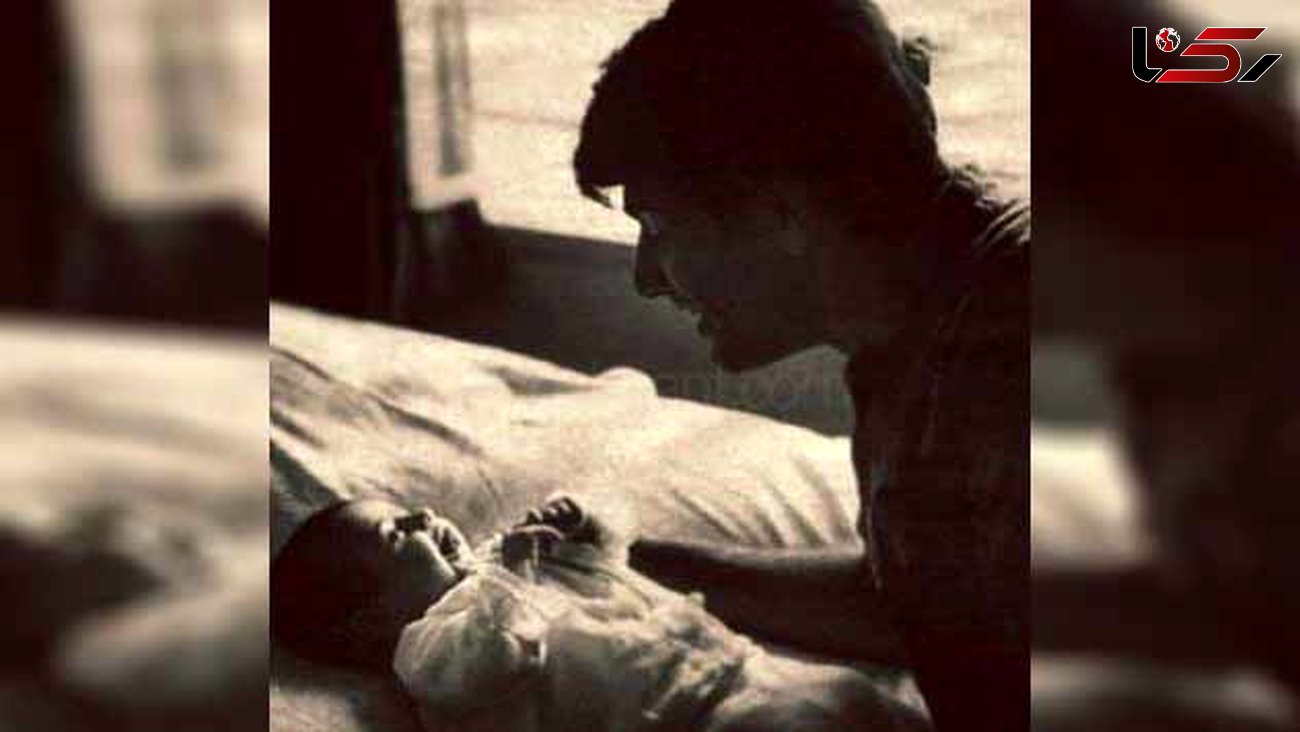 عکس زیرخاکی از محمدرضا شجریان  و نوزادی پسرش همایون 