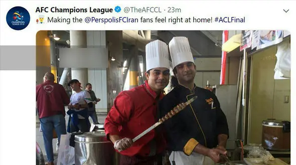 هواداران پرسپولیس در حال پخت کباب در ژاپن +عکس
