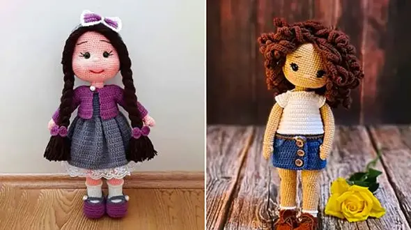 دلرباترین عروسک‌ های بافتنی دخترانه؛ 15 طرح دست‌ دوز بی‌ نظیر
