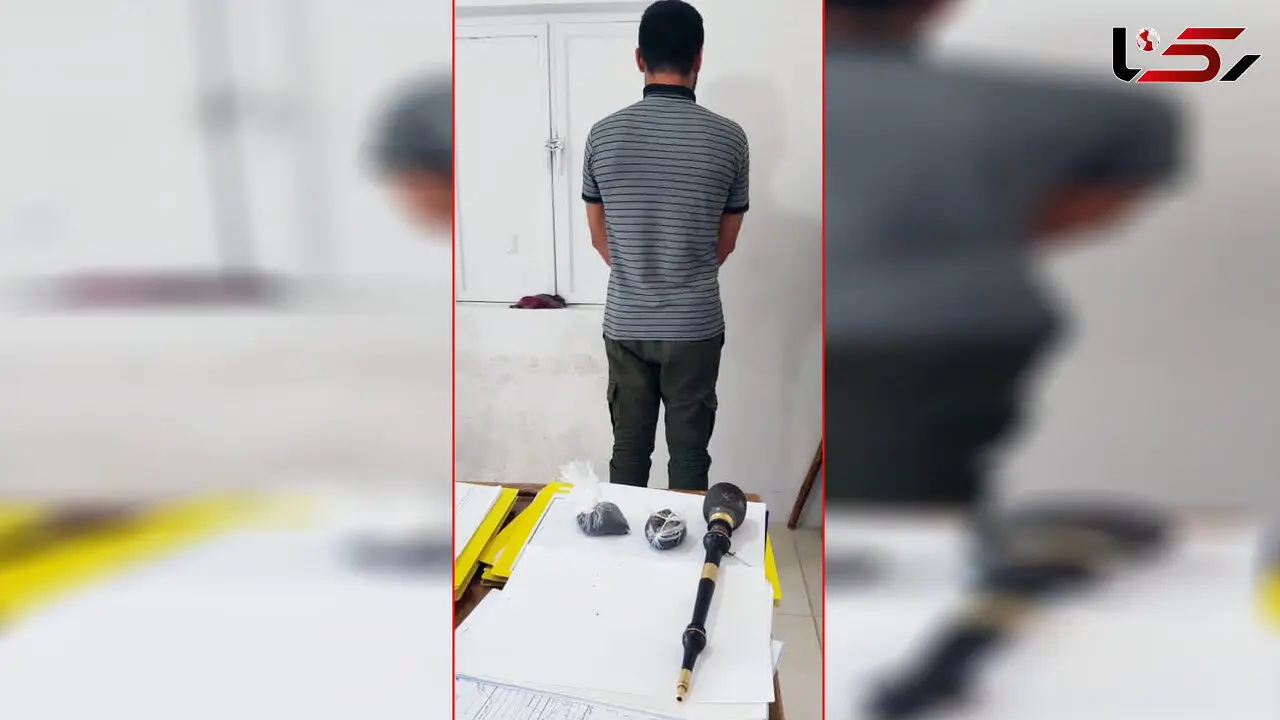 بازداشت ساقی مواد مخدر در آبادان + عکس