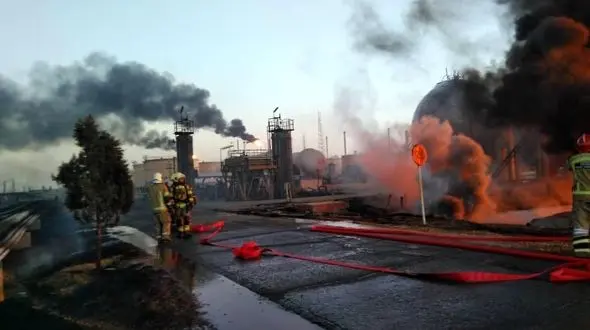 علت آتش سوزی در پالایشگاه تهران اعلام شد + جزییات و فیلم و عکس