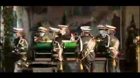 فیلم مراسم تشییع پیکر شهید محسن فخری‌زاده صبح امروز