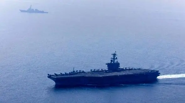 ناو گروه آبراهام لینکلن به سواحل ایران نزدیک شد / بوی جنگ می آید+ عکس وجزئیات گزارش رویترز