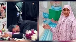 فیلم / هلما کوچولو، زانوهایش را بغل گرفته بود که شهید شد / دیگر کسی در خانه نیست که بابا و مامان را صدا بزند / دخترک 10 ساله لامردی همه را سیاهپوش کرد
