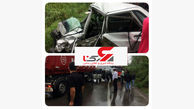 تصادف مرگبار کامیون با پراید در کوچصفهان + عکس