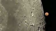 فیلم دیدنی از لحظه گذر کره ماه در مقابل کره مریخ 