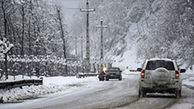 بارش برف در ارتفاعات هراز و کندوان/ جاده‌های مازندران لغزنده است