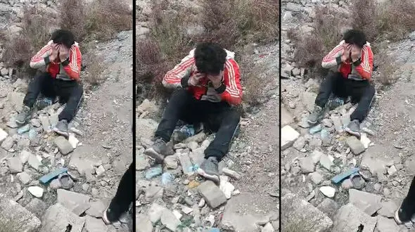 فیلم  صحنه دفن کردن دختربچه  توسط پدرش در قزلحصار کرج ! / زنم با برادرم ارتباط داشت و این دختر فرزند من نبود !