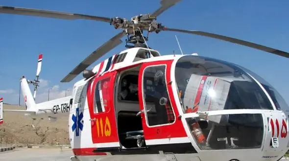 نجات معجزه‌آسای زن 78 ساله با اقدام فوری اورژانس هوایی