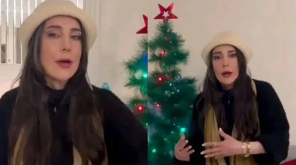 تغییر چهره سحر جعفری جوزانی در شب سال نو میلادی ! / تغییر  از برره تا شب کریسمس از زمین تا آسمون !