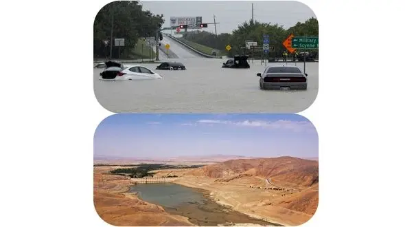 پنج هفته الاکلنگی جهان میان خشکسالی تا سیل / گرداب ویرانگر تغییرات اقلیمی از ایران تا آمریکا
