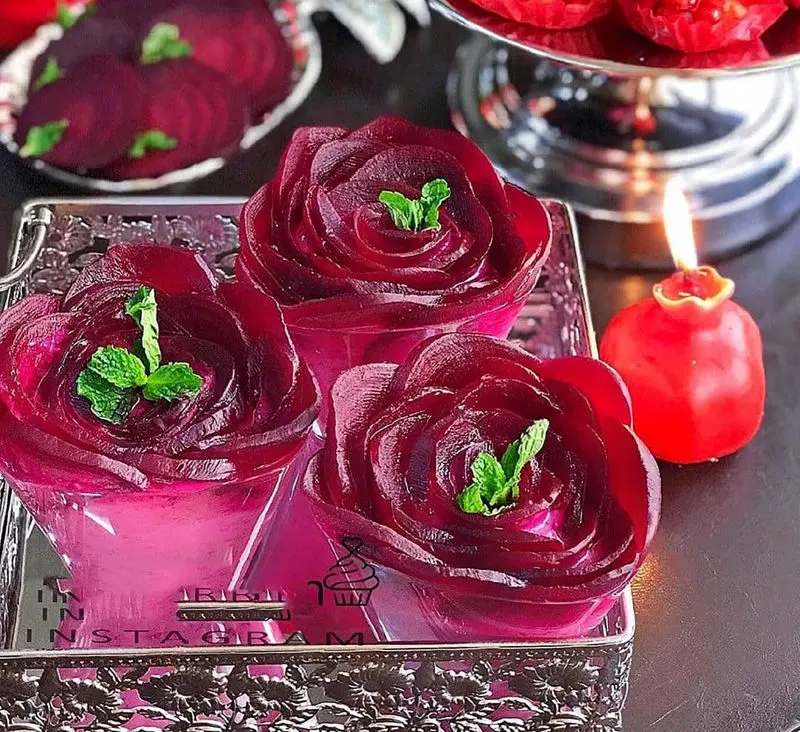 تزیین هندوانه برای شب یلدا