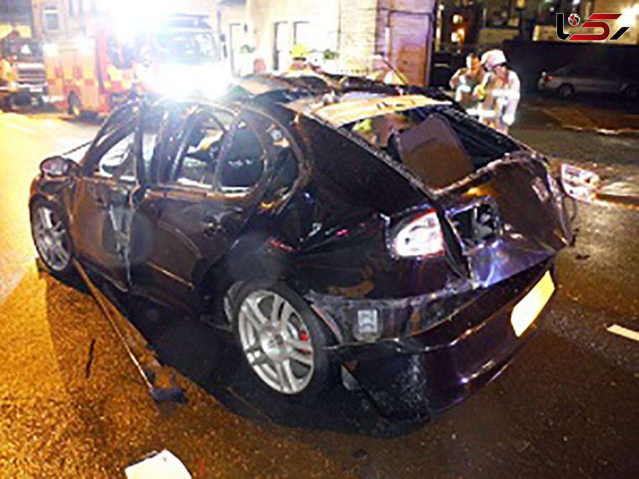 انفجار خودروی لاکچری بخاطر خوشبو کننده + عکس ها / انگلیس
