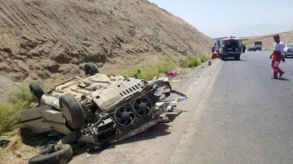 تصادف مرگبار پژو در بروجرد جان یک نفر را گرفت + عکس