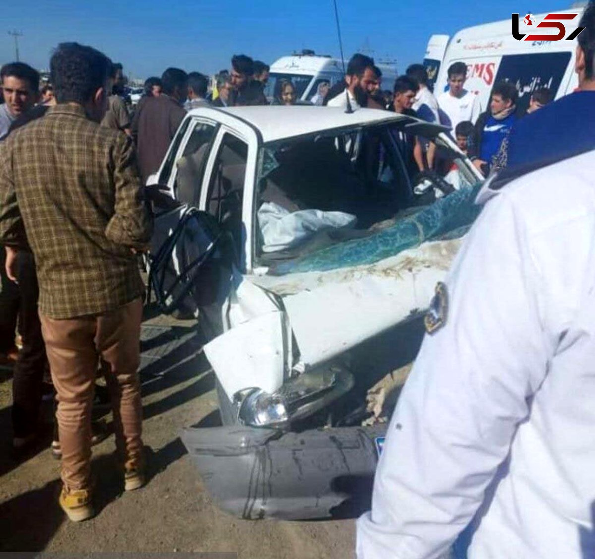 حریق خودروی سواری در جاده پارس‌آباد یک فوتی و ۳ مصدوم بر جا گذاشت