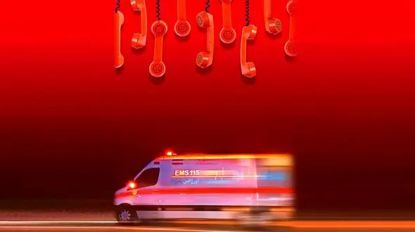 تلفن بازی با جان مردم / مزاحمت عجیب برای اورژانس  ۱۱۵