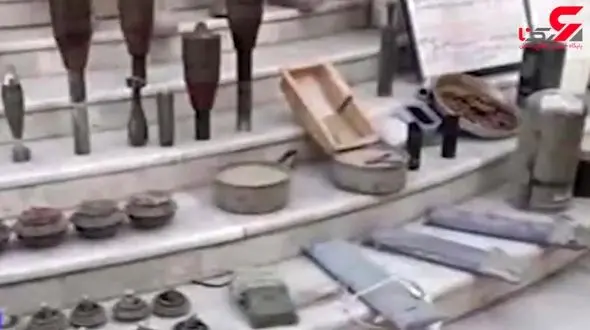 کشف انبار مهمات اماراتی ها  در تعز + فیلم 