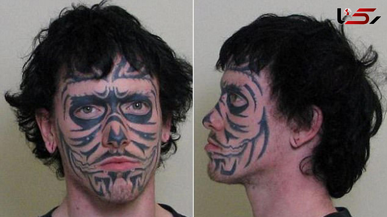 10 مجرم خطرناک که خالکوبی صورت آنها را لو داد! + تصاویر