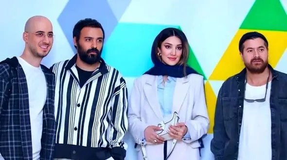 نگاهی به تیپ و استایل شیک هنرمندان در اکران سریال «ناریا»/ درخشش سامان صفاری، زهرا نادری فر 