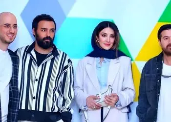 نگاهی به تیپ و استایل شیک هنرمندان در اکران سریال «ناریا»/ درخشش سامان صفاری، زهرا نادری فر 