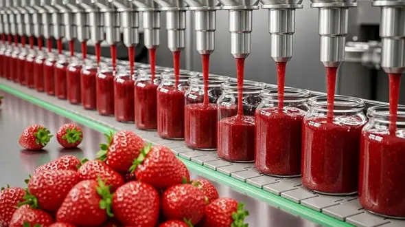 فیلم / چگونه مربای توت‌فرنگی در کارخانه‌های پیشرفته آمریکا تولید می‌شود؟