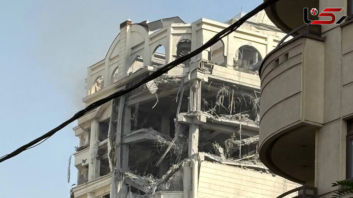 محل مورد حمله قرار گرفته توسط اسرائیل محله کامرانیه تهران