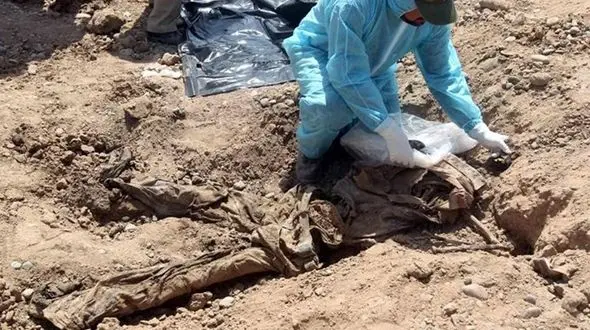 کشف گور جمعی متعلق به بیش از 50 قربانی داعش در شمال عراق

