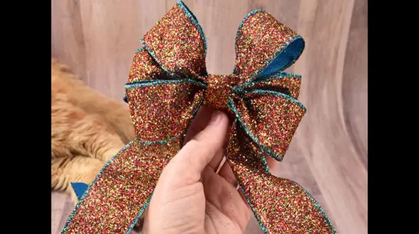 آموزش درست کردن پاپیون بزرگ برای تزیین کادو