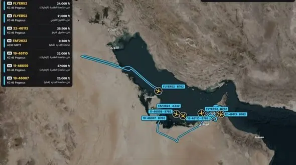 هم‌اکنون، حضور ۷ سوخت‌رسان آمریکایی در تنگه هرمز