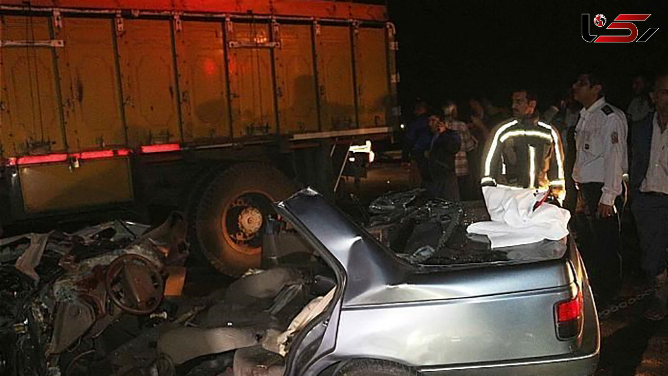4 کشته در تصادف هولناک پژو با تریلی در بزرگراه شیراز  