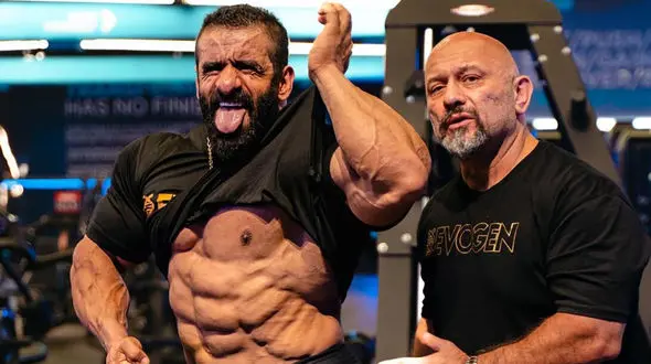 تمرینات هادی چوپان با ستاره هالیوودی برای مسترالمپیا! + عکس