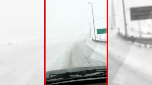 فیلم برف و یخبندان گردنه اسدلی