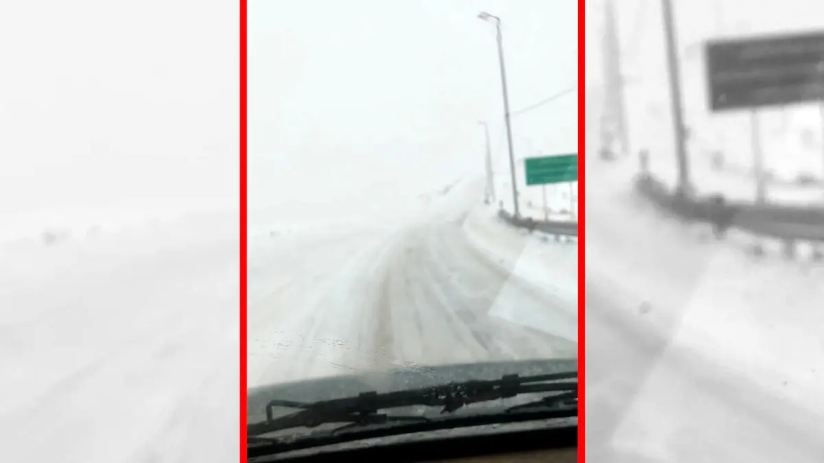 فیلم برف و یخبندان گردنه اسدلی