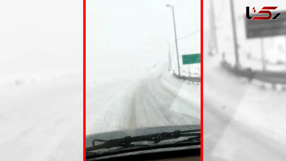 فیلم برف و یخبندان گردنه اسدلی