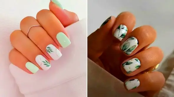 طرح ناخن برگ زیتون؛ 15 ایده‌ جذاب برای همراهی با مد سال 2025