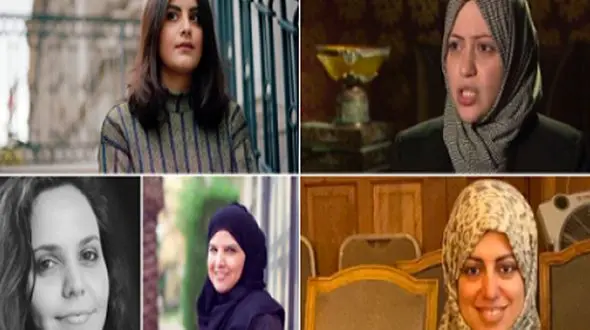 فعالان زن عربستان در صف اعدام + عکس 