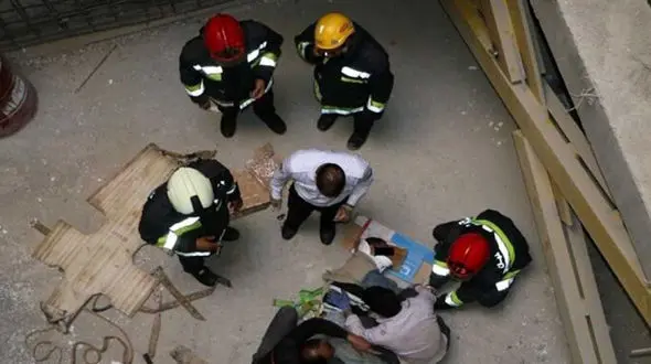 عکس جنازه مرد مراغه ای پای داربست ! / سرنوشتی دردناک