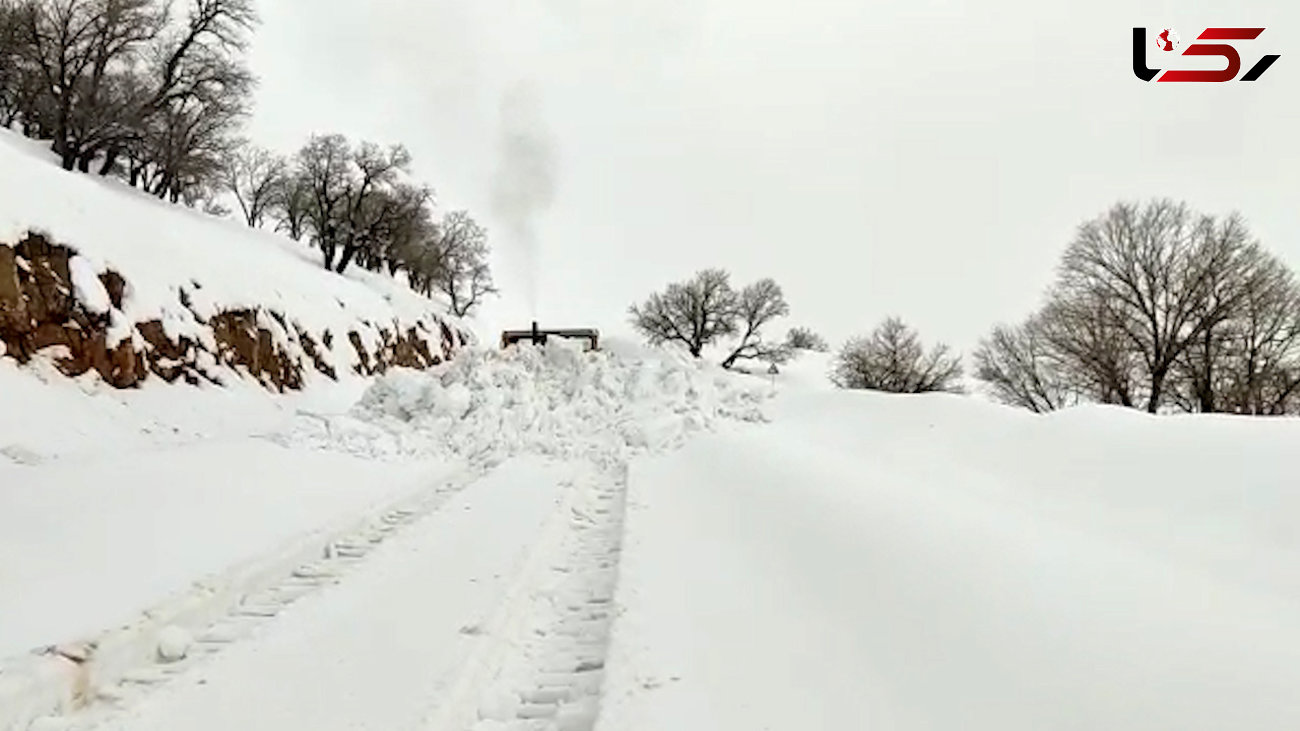 اقدام انساندوستانه ماموران پلیس برای در راه ماندگان برف سنگین جاده ها / ببینید