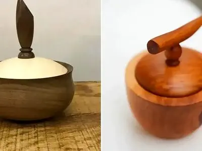 قندان چوبی دکوراتیو: 15 مدل زیبا برای آشپزخانه‌ های مدرن