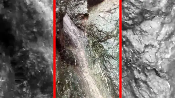 فیلم آبشار چهارده بیرجند بعد از بارندگی های امروز