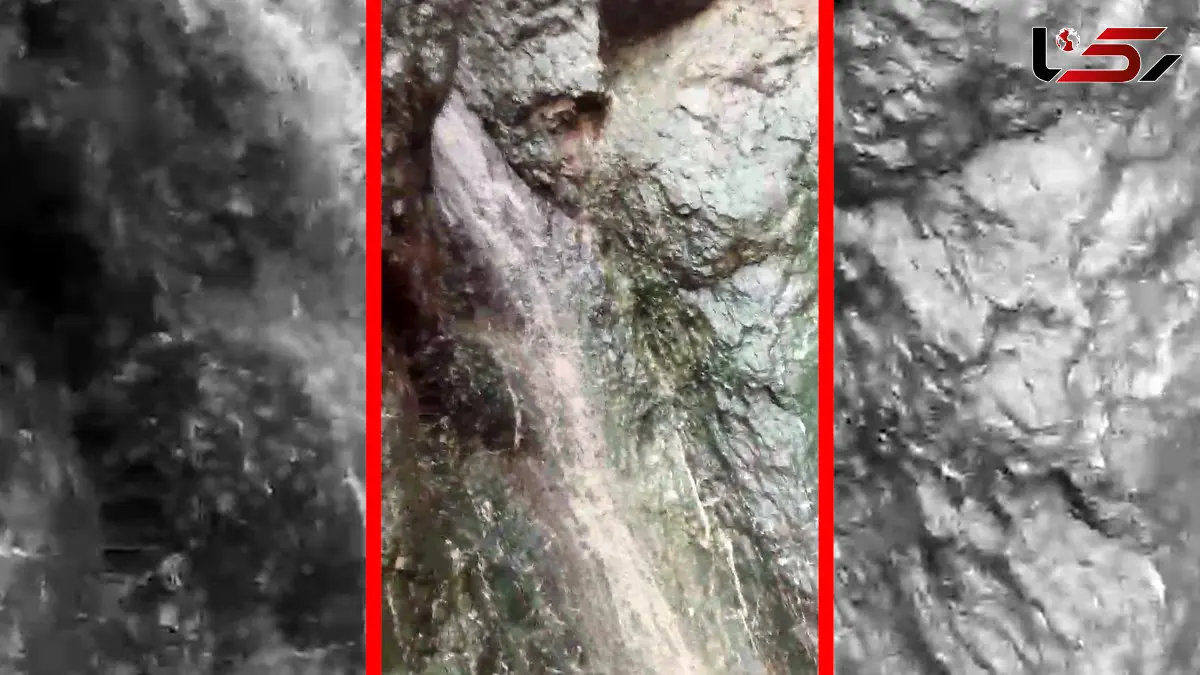 فیلم آبشار چهارده بیرجند بعد از بارندگی های امروز