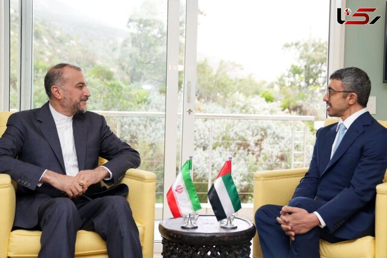 دیدار وزرای خارجه ایران و امارات در حاشیه نشست بریکس