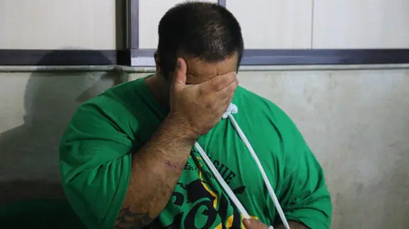 اولین عکس از حسین غول تهرانپارس / او هنگام فرار در مرز دستگیر شد +فیلم