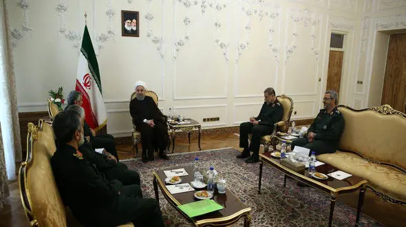 دیدار فرماندهان عالیرتبه سپاه پاسداران انقلاب اسلامی با رییس جمهور