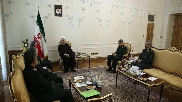 دیدار فرماندهان عالیرتبه سپاه پاسداران انقلاب اسلامی با رییس جمهور