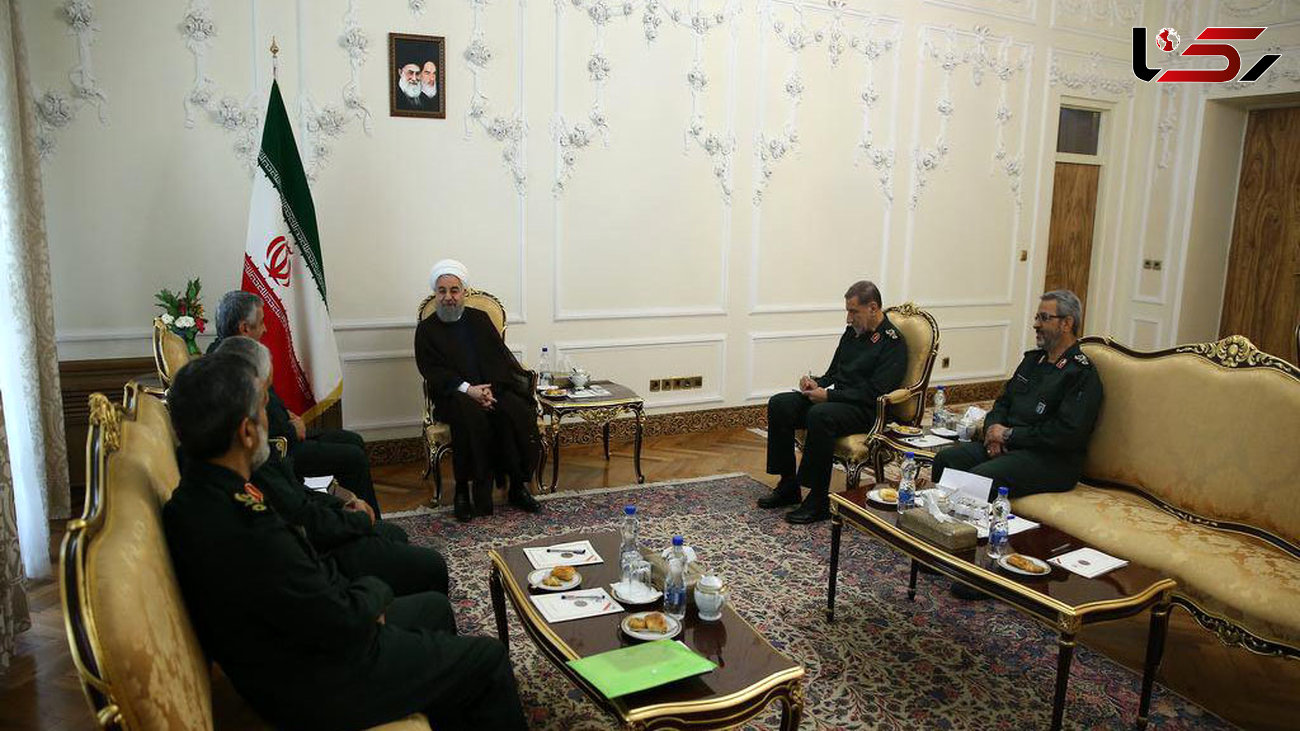 دیدار فرماندهان عالیرتبه سپاه پاسداران انقلاب اسلامی با رییس جمهور