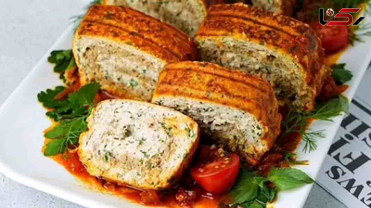 طرز تهیه رولت مرغ + فیلم