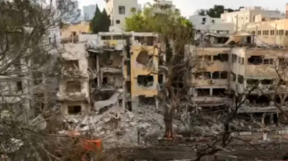 فیلم دیده نشده از اصابت دقیق موشک های ایرانی به  حیفا