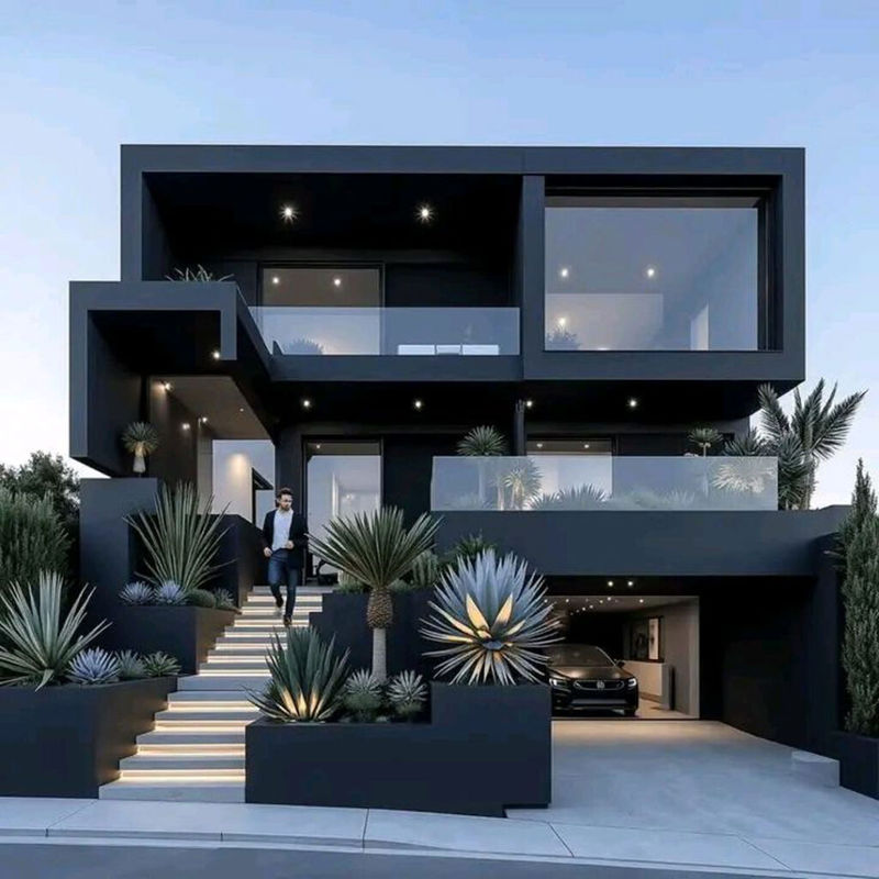 طراحی نما با رنگ مشکی خاص