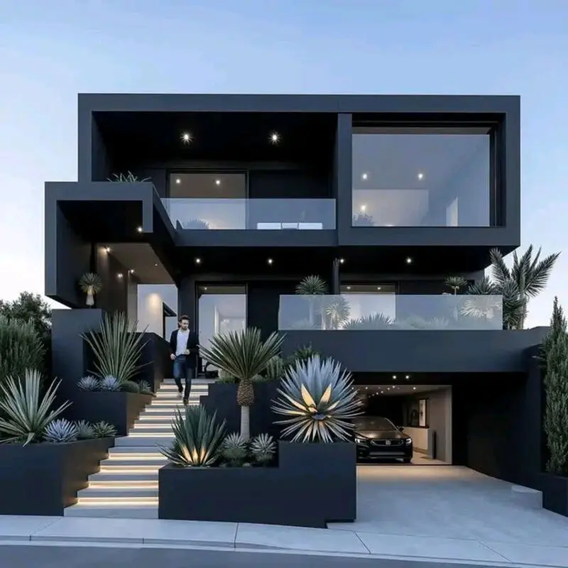 طراحی نما با رنگ مشکی خاص